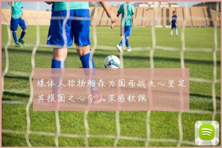 媒体人称杨瀚森为国而战决心坚定其报国之心令人深感钦佩